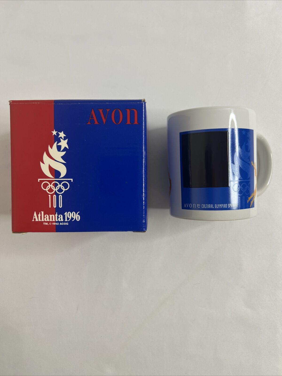 NOS Avon Atlanta 1996 Olympic Games Commemorative Color Changing Mug New in Box