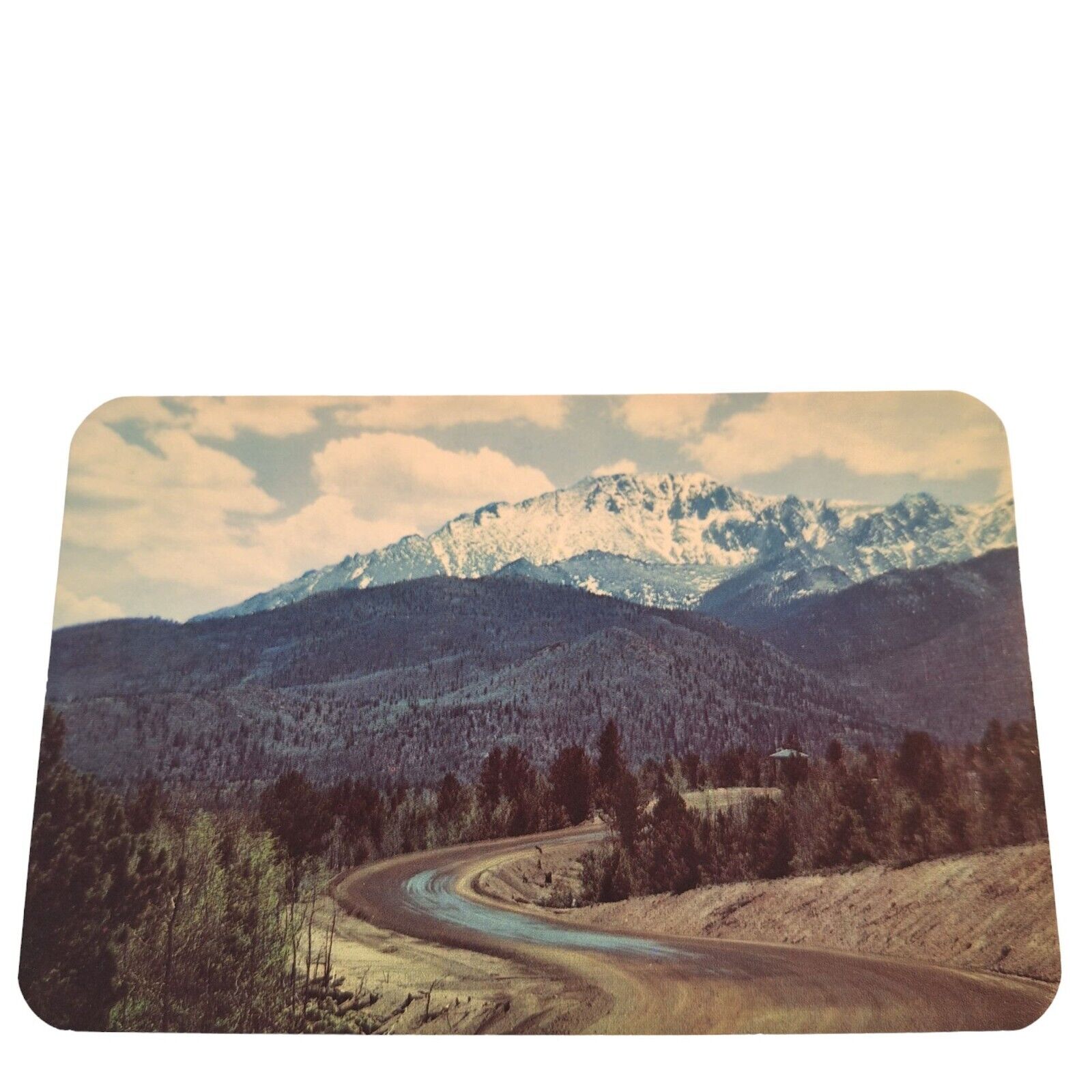 Postcard Pikes Peak Auto Highway Colorado Chrome Posted