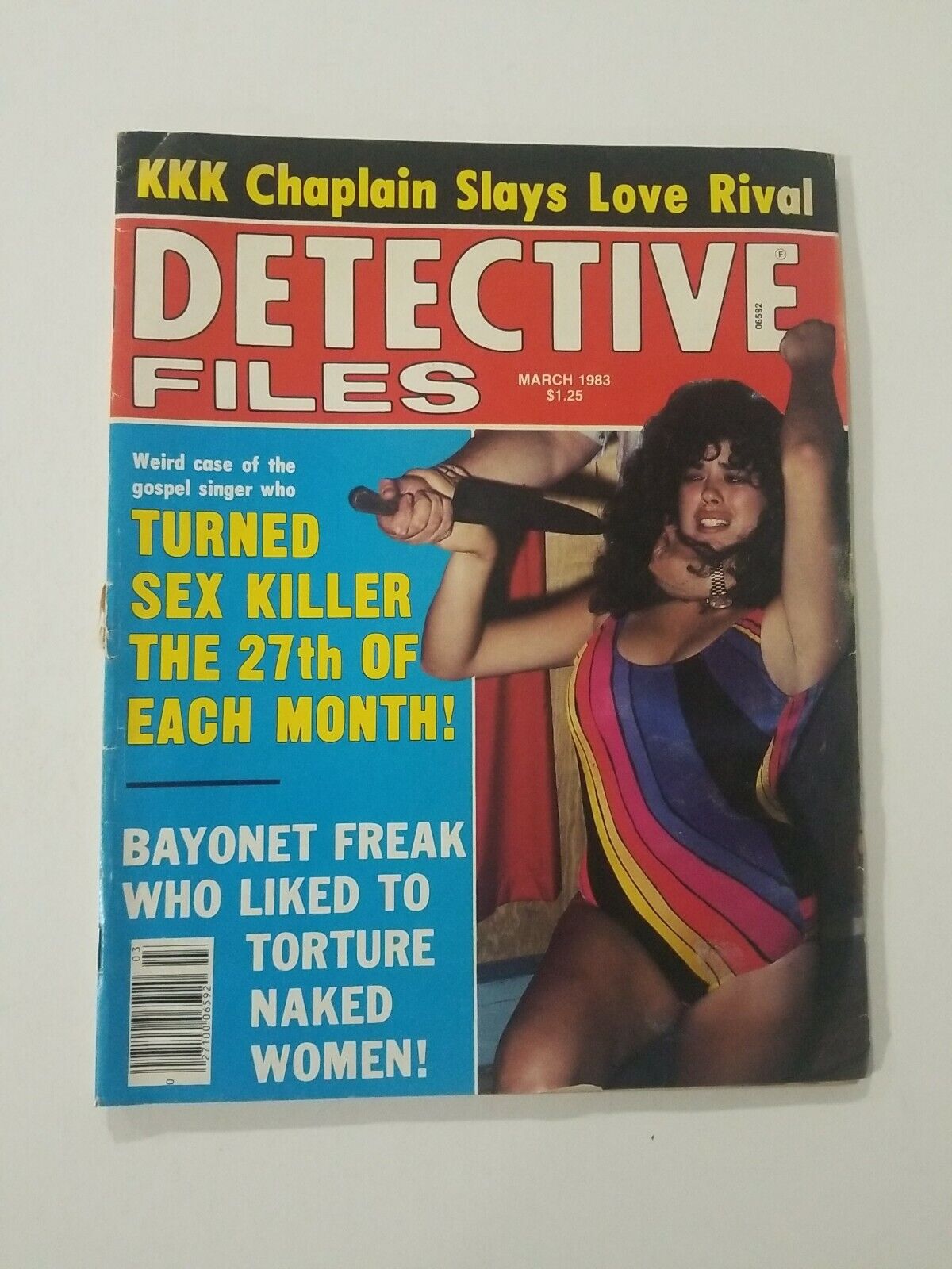 VINTAGE DETECTIVE FILES MAGAZINE 1983 SEX KILLER FREAKS K K K SLAYER CRAZY STORY