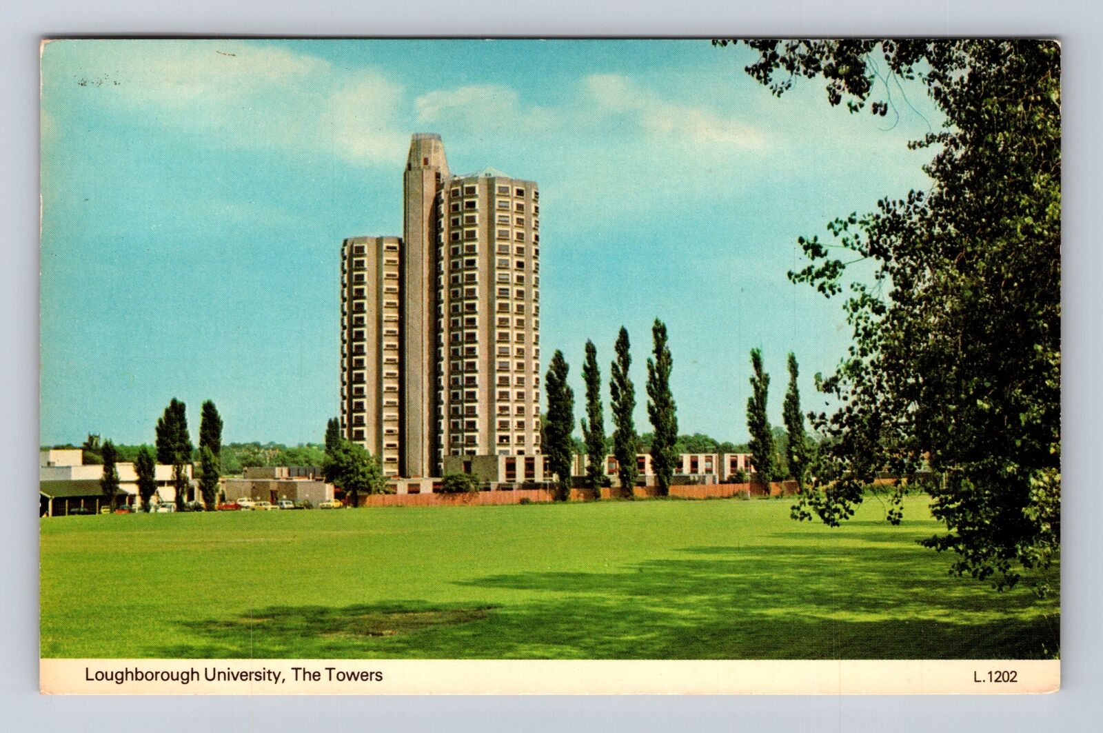 Loughborough-England, The Towers, University, Antique, Vintage c1981 Postcard