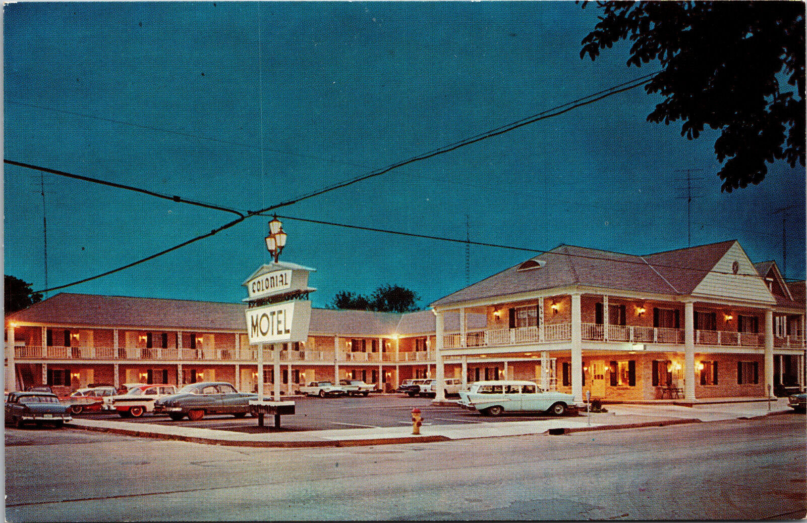 Colonial Motel Gettysburg Pennsylvania Vintage Hotel Postcard