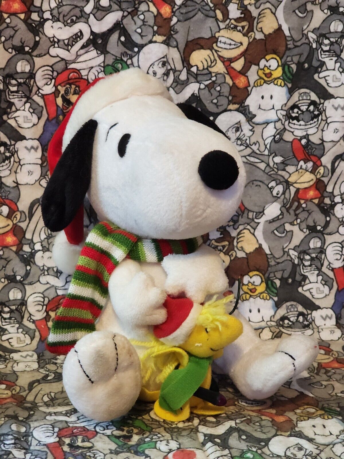 2011 Gemmy Peanuts Snoopy Woodstock Christmas Animated Plush Musical Lights 12\