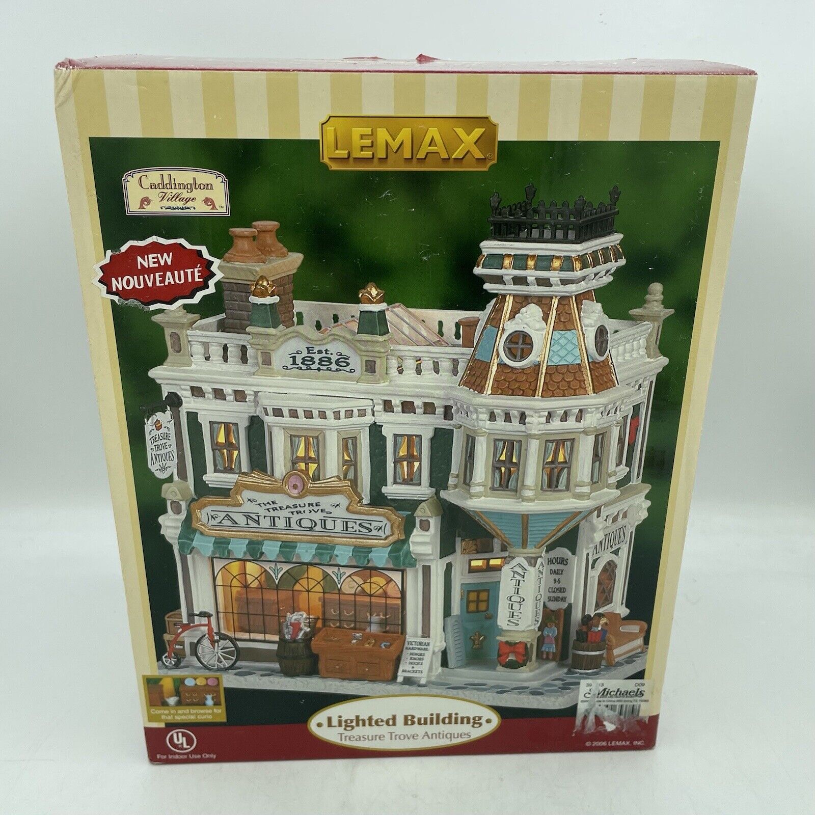 2006 Lemax Treasure Trove Antiques Lighted House Christmas Village NEW Open Box