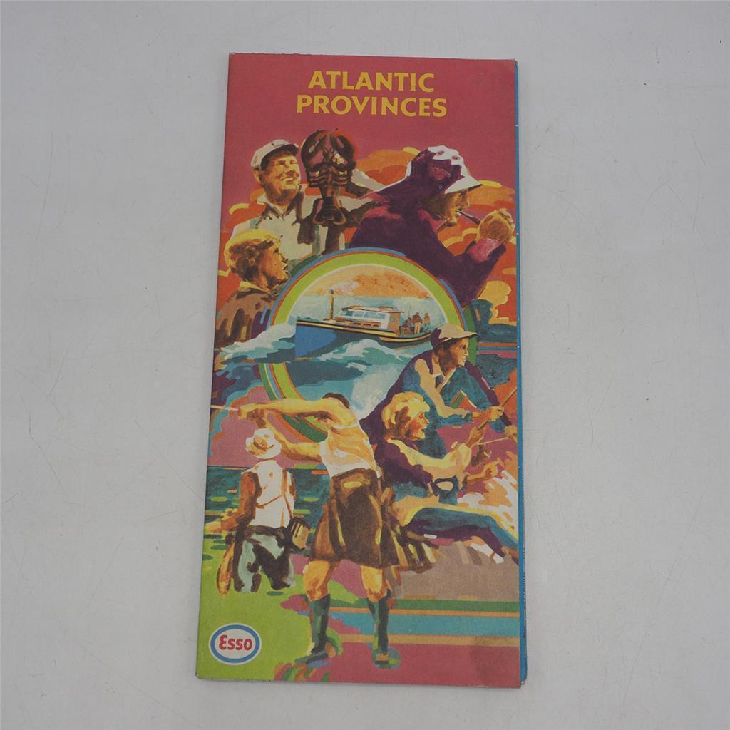 Vintage ESSO Atlantic Provinces Road Map 1971