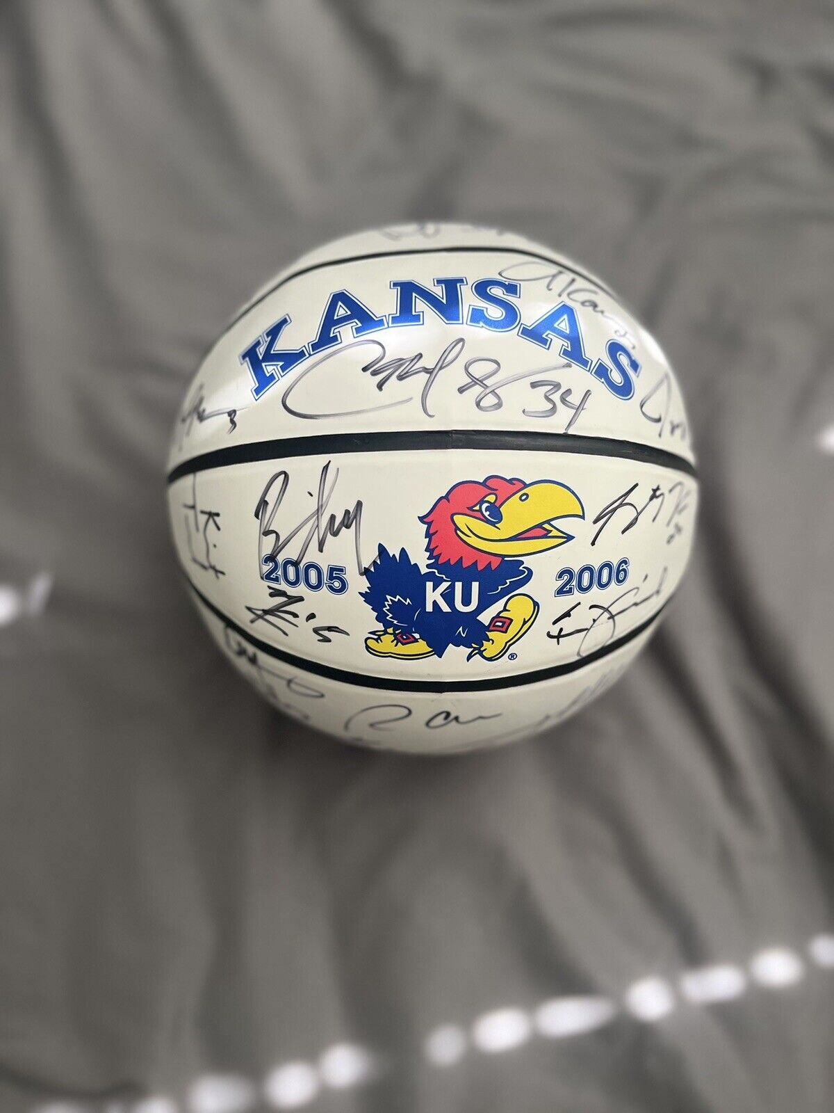 2005-2006 Kansas Jayhawks sports memorabilia signed