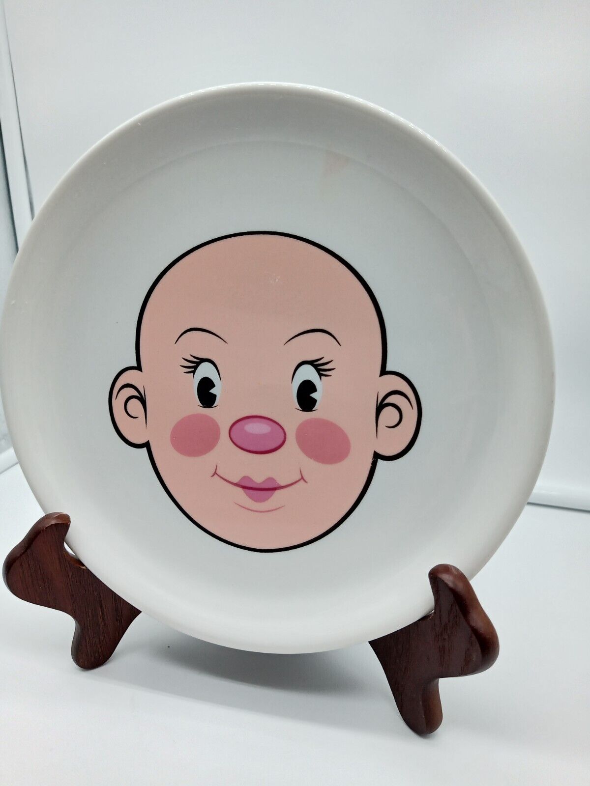 PLAYS WITH FOOD FRED  FACE CHILD\'S PLATE 8.5\