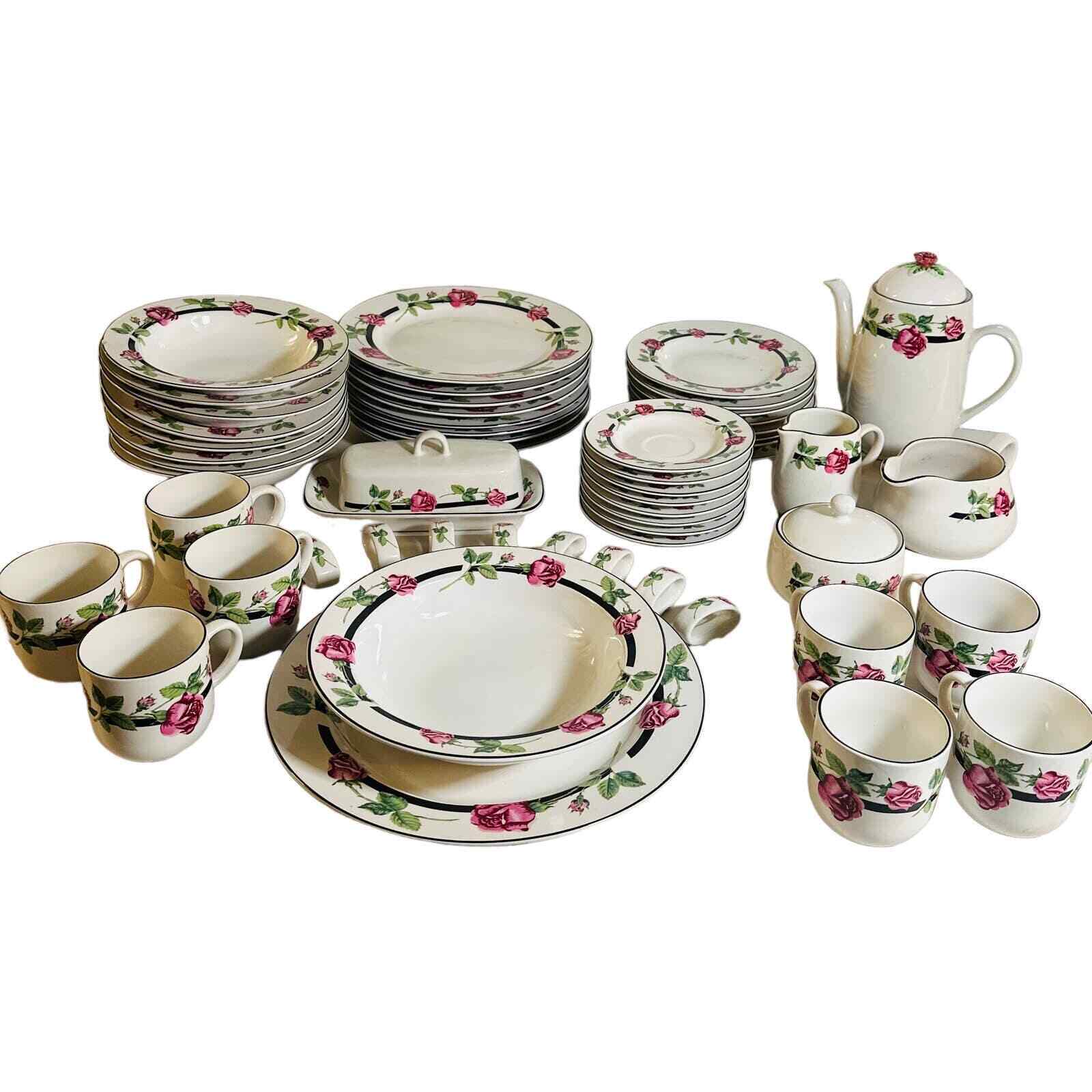 56 piece Tienshan Stoneware Set of 8