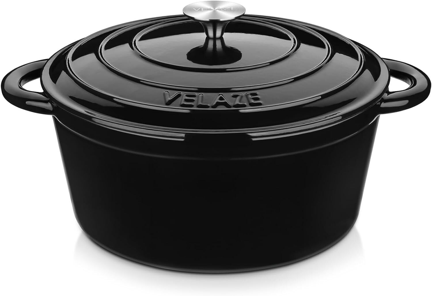 7.5 QT Dutch Oven Pot with Lid, Enameled Cast Iron Dutch Oven with Dual Handles