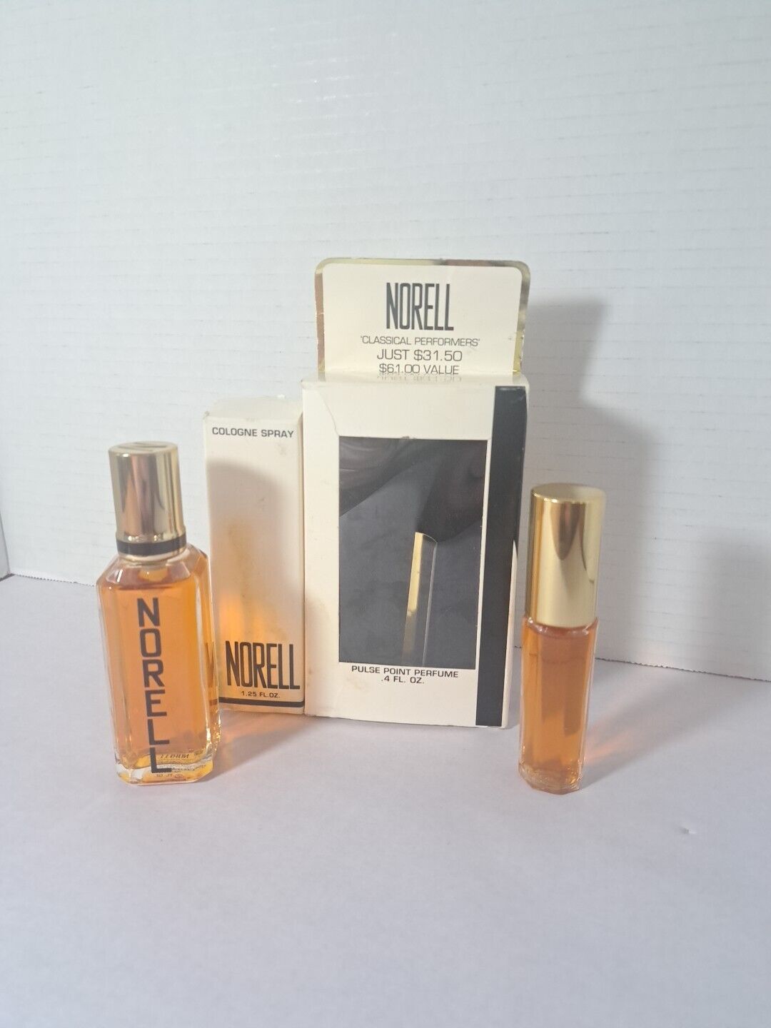 Norell Classical Performers Cologne Spray 1.2 FL Oz Pulse Point Perfume .4 FL Oz