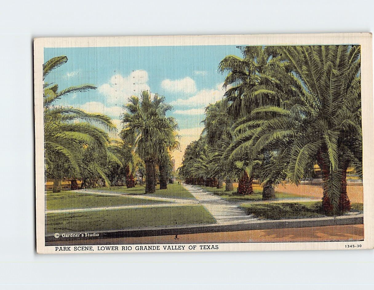 Postcard Park Scene, Lower Rio Grande Valley of Texas
