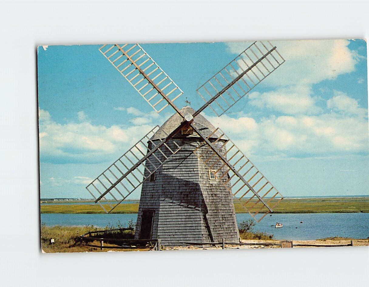 Postcard The Old Windmill at Bass River Cape Cod Massachusetts USA