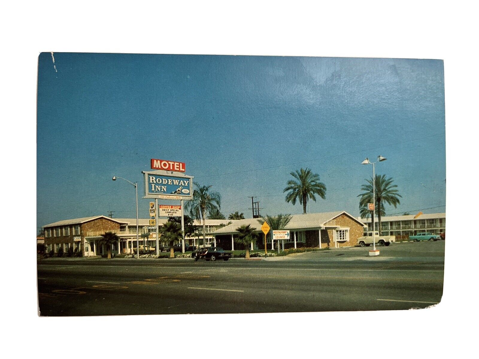 Blythe California Rodeway Inn Motel And Restaurant  C 1960 Classic Vehicles