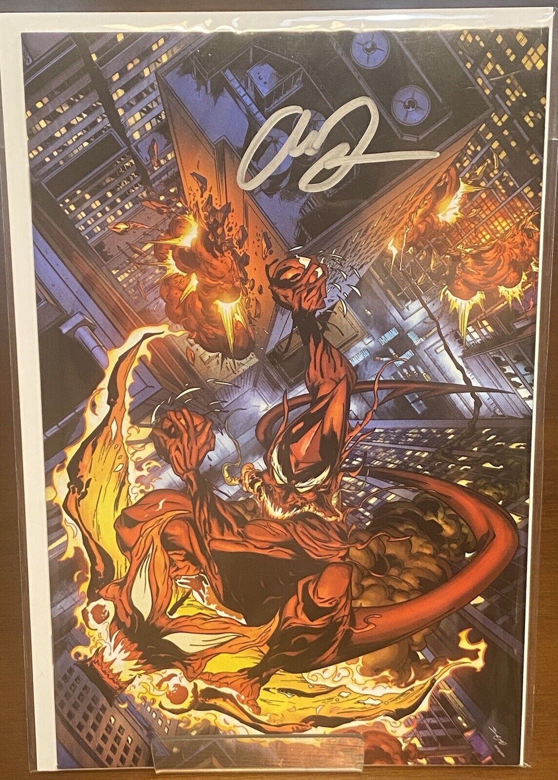 Red Goblin #1 Virgin Variant SDCC Exclusive SIGNED by Drew Zucker with COA