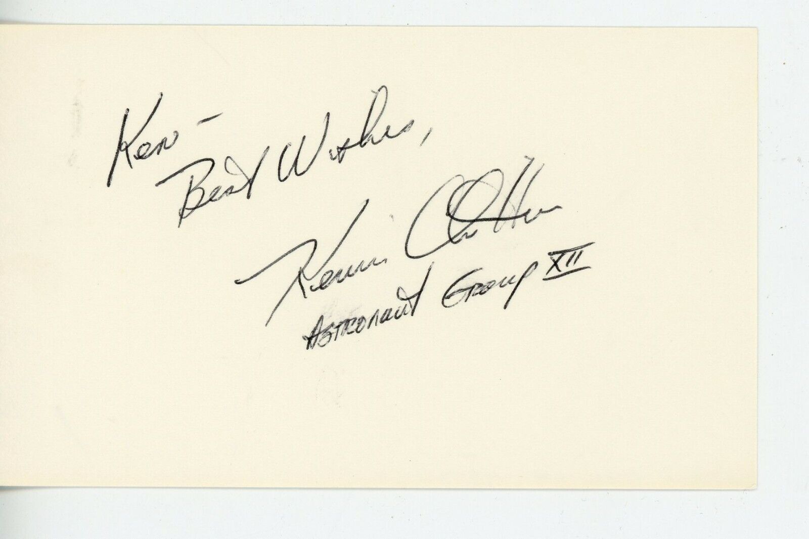 Space Shuttles - Endeavor & Atlantis -  Astronaut Kevin Chilton & his autograph