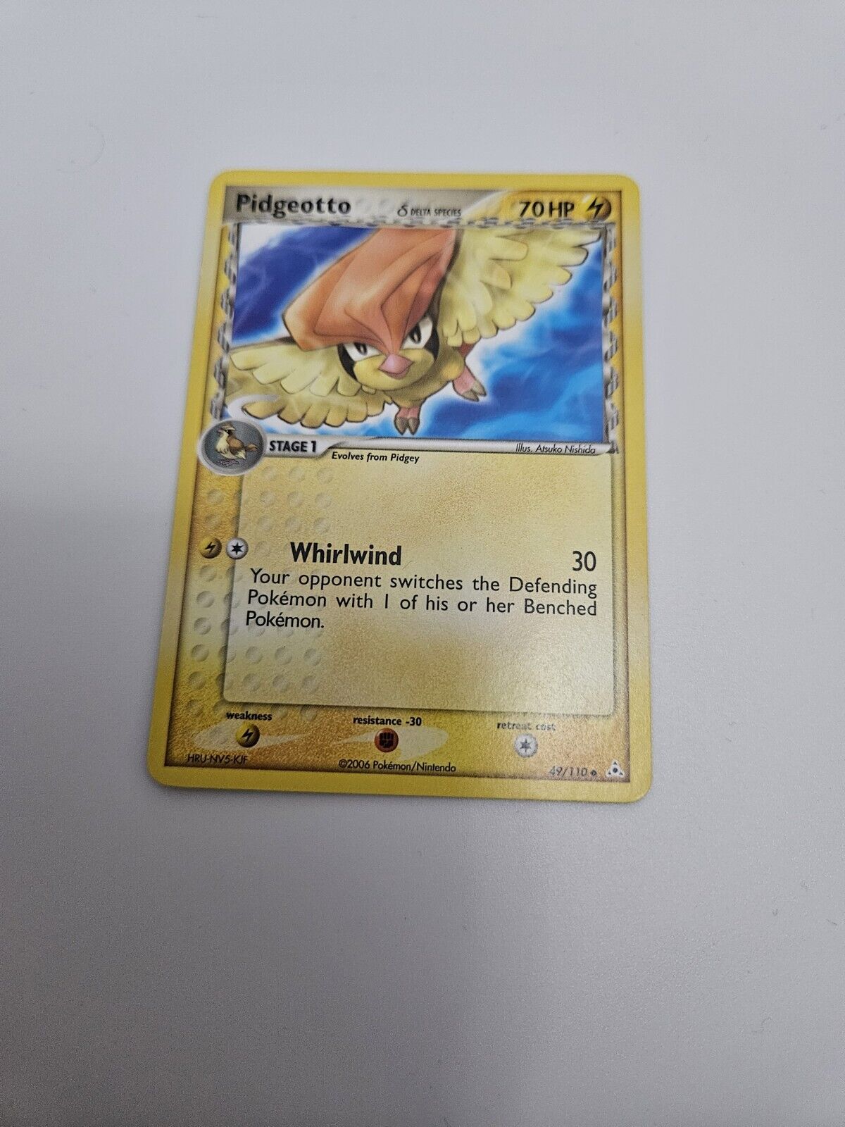 Pokemon Card Pidgeotto 49/110 EX Holon Phantoms Non Holo