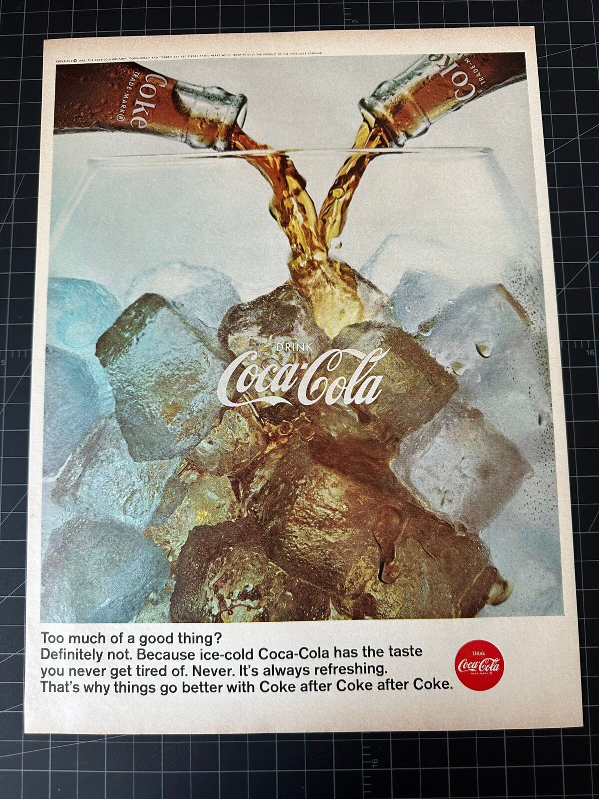 Vintage 1966 Coca-Cola Print Ad
