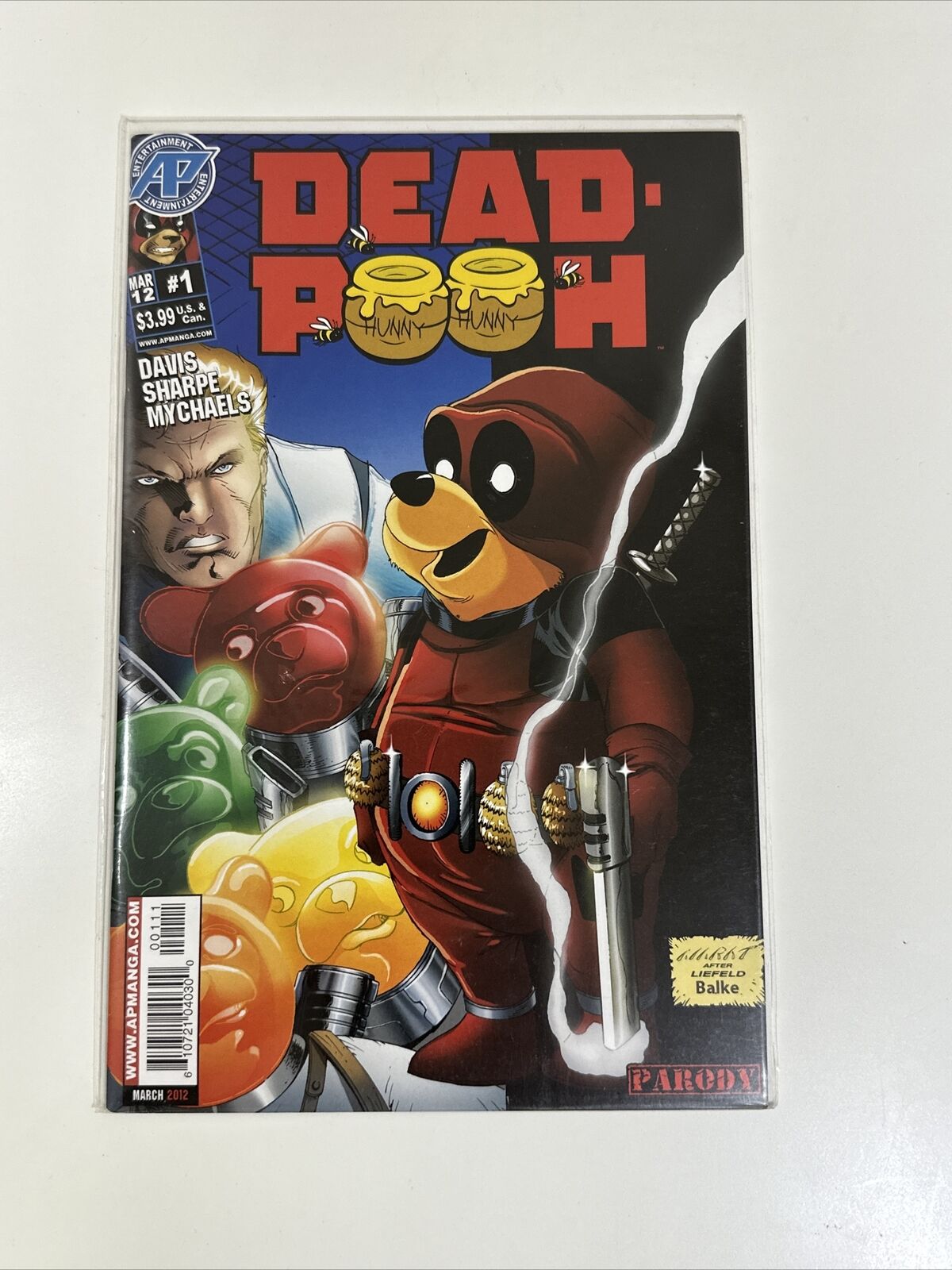 Dead-Pooh #1 (2012) | Antartic Press | Deadpool parody A.P. Deadpooh
