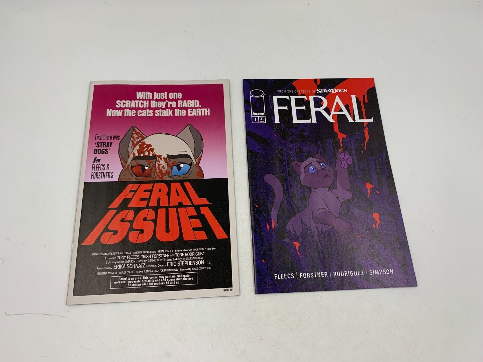 Feral #1 Lot of 2 Comic Books Stray Dogs Image Comics 2024