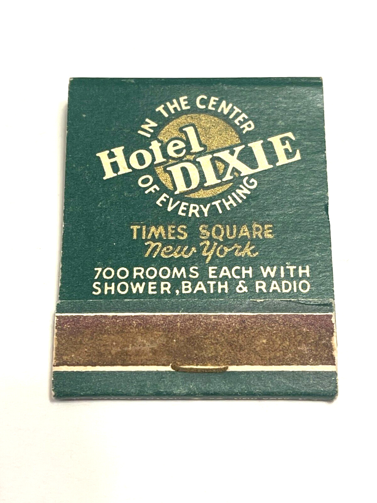 Vintage Matchbook Collectible Ephemera HOTEL DIXIE TIMES SQUARE NEW YORK CITY