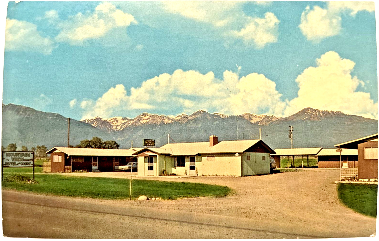 Joseph Oregon Mountain View Motel Court Postcard