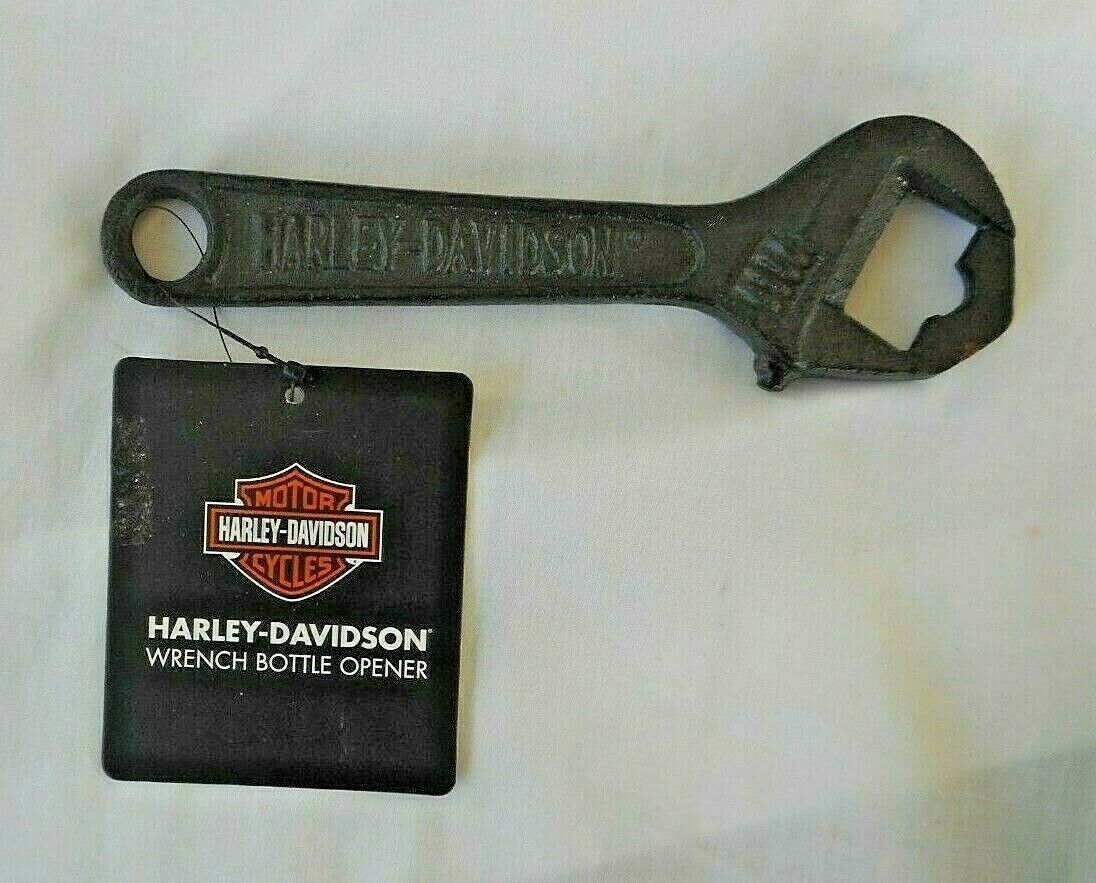 Harley Davidson Wrench Bottle Opener Cast Iron New With Tag 