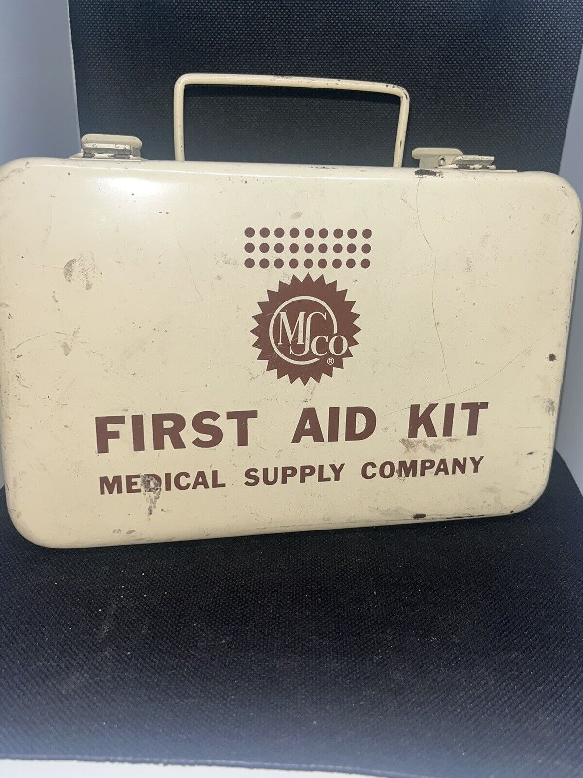 Vintage Medical Supply Company MSCO First Aid Kit Metal Box