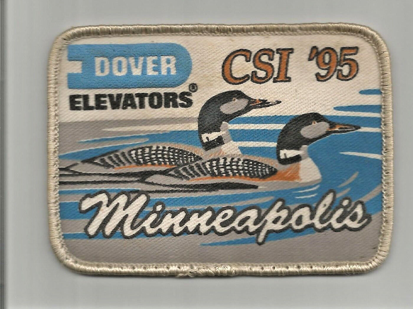 Dover Elevators CSI 95 Minneapolis MN patch 2-3/4 X 3-7/8 #193