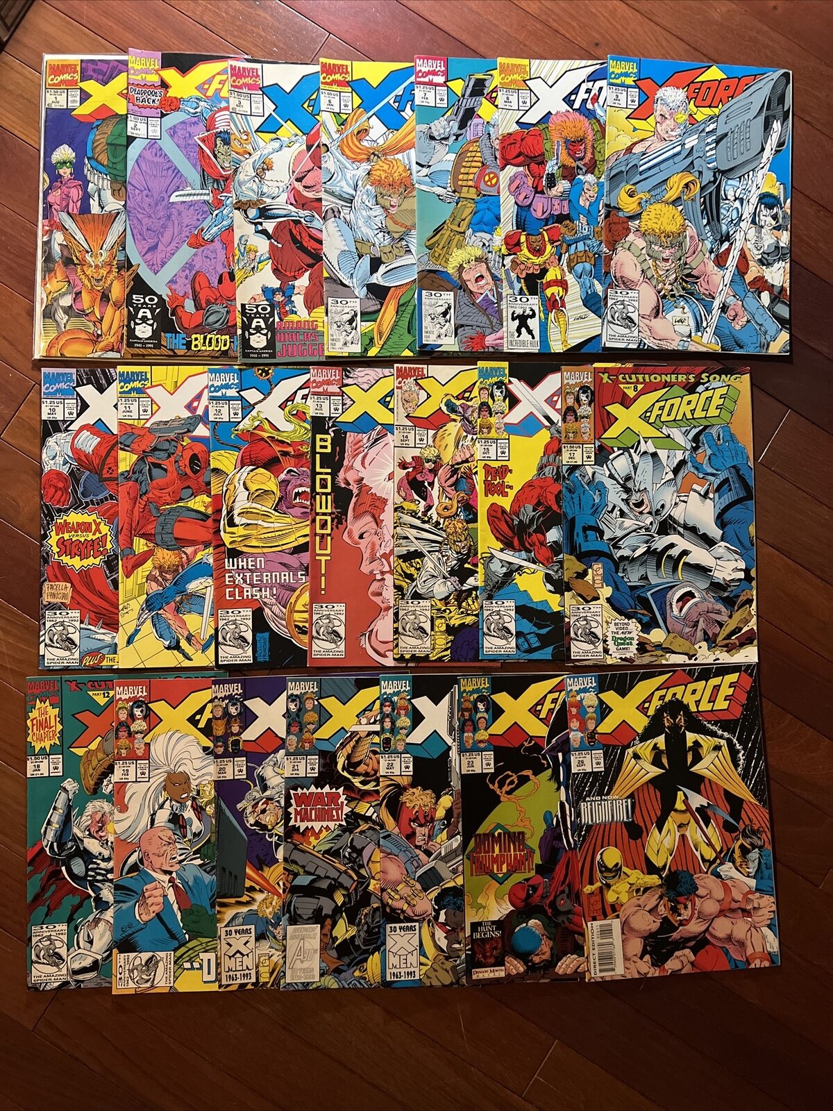 Marvel Comics X-FORCE Lot Of 21 Comics #1-3, 6-14, 17-23, 26 GREAT CONDITION