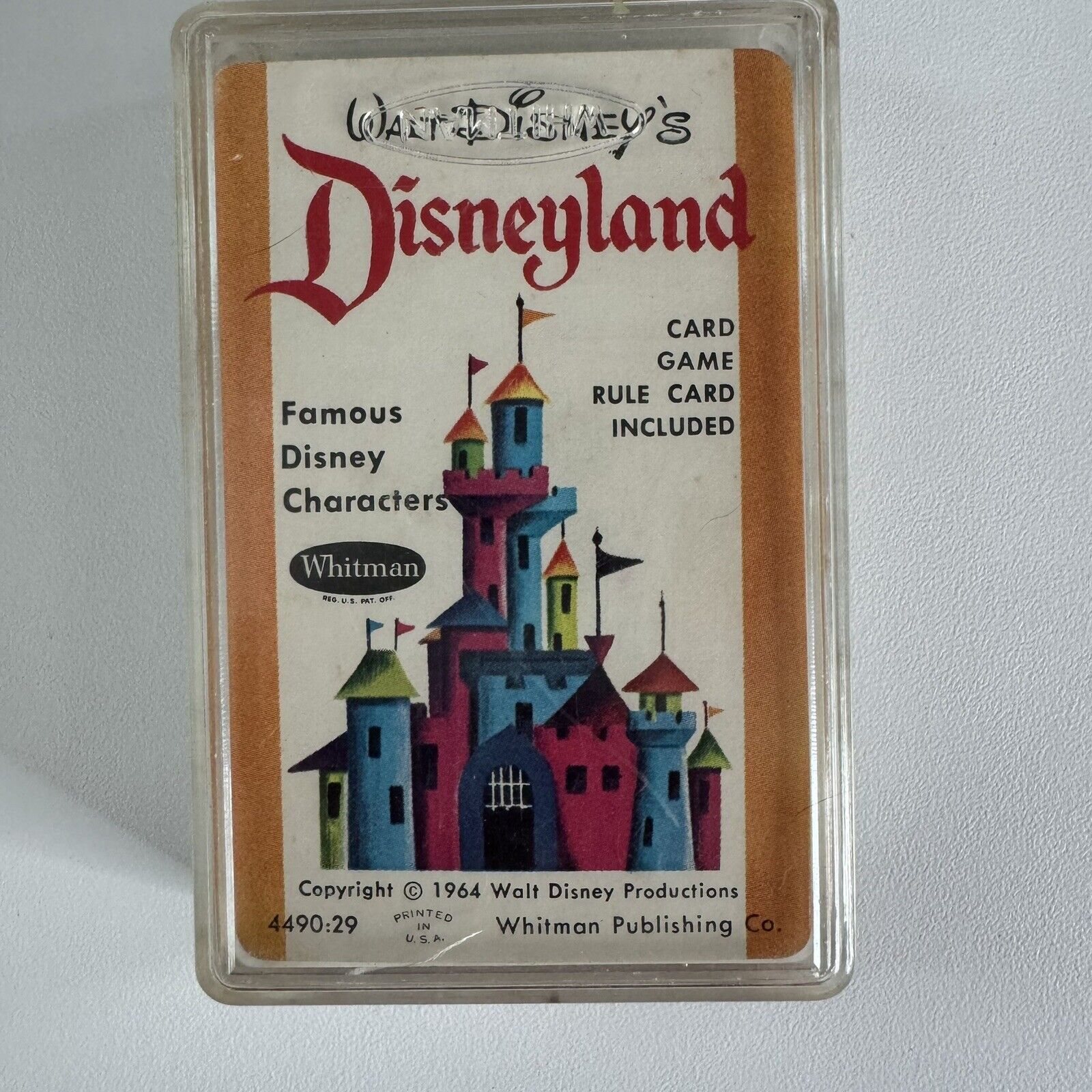 1964 Walt Disney's Disneyland Card Game Walt Whitman Complete with Box