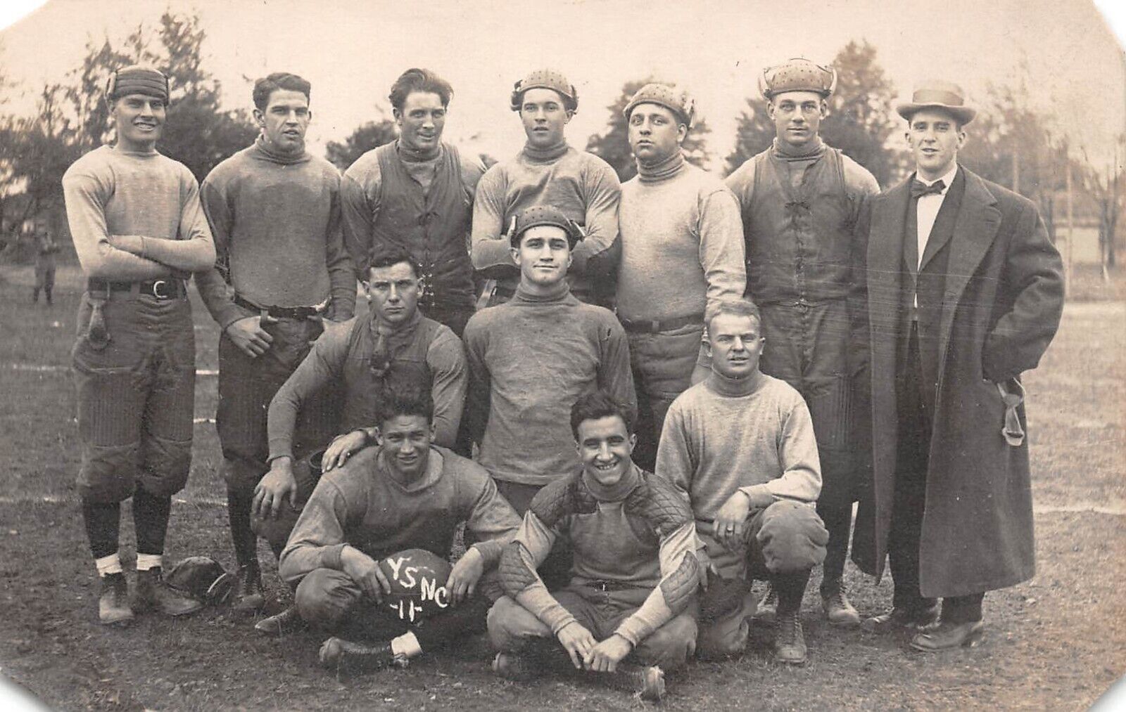 RPPC Richmond Michigan Football Team 1911 Photo Postcard