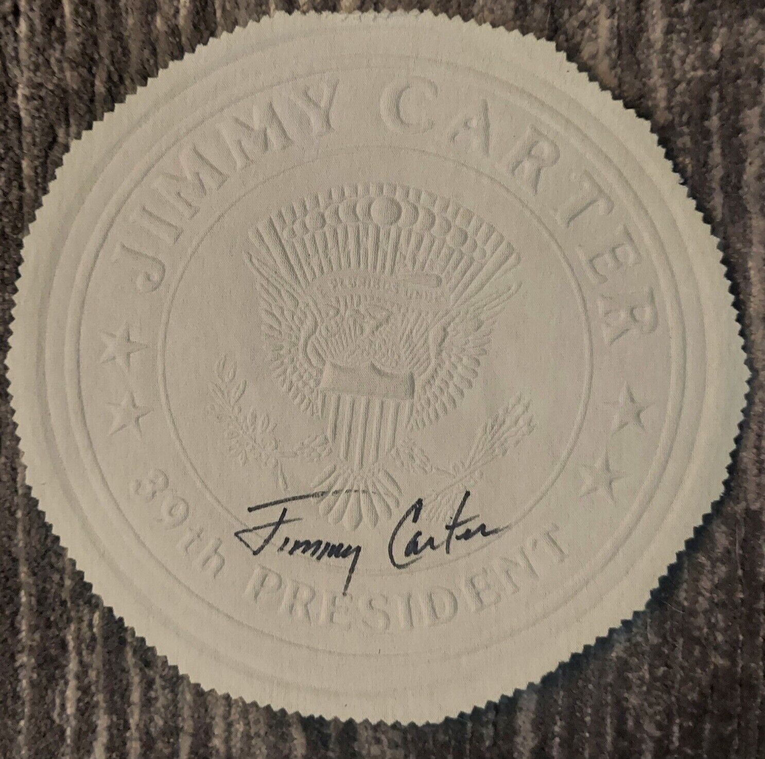 President Jimmy Carter  Signed Presidential Seal