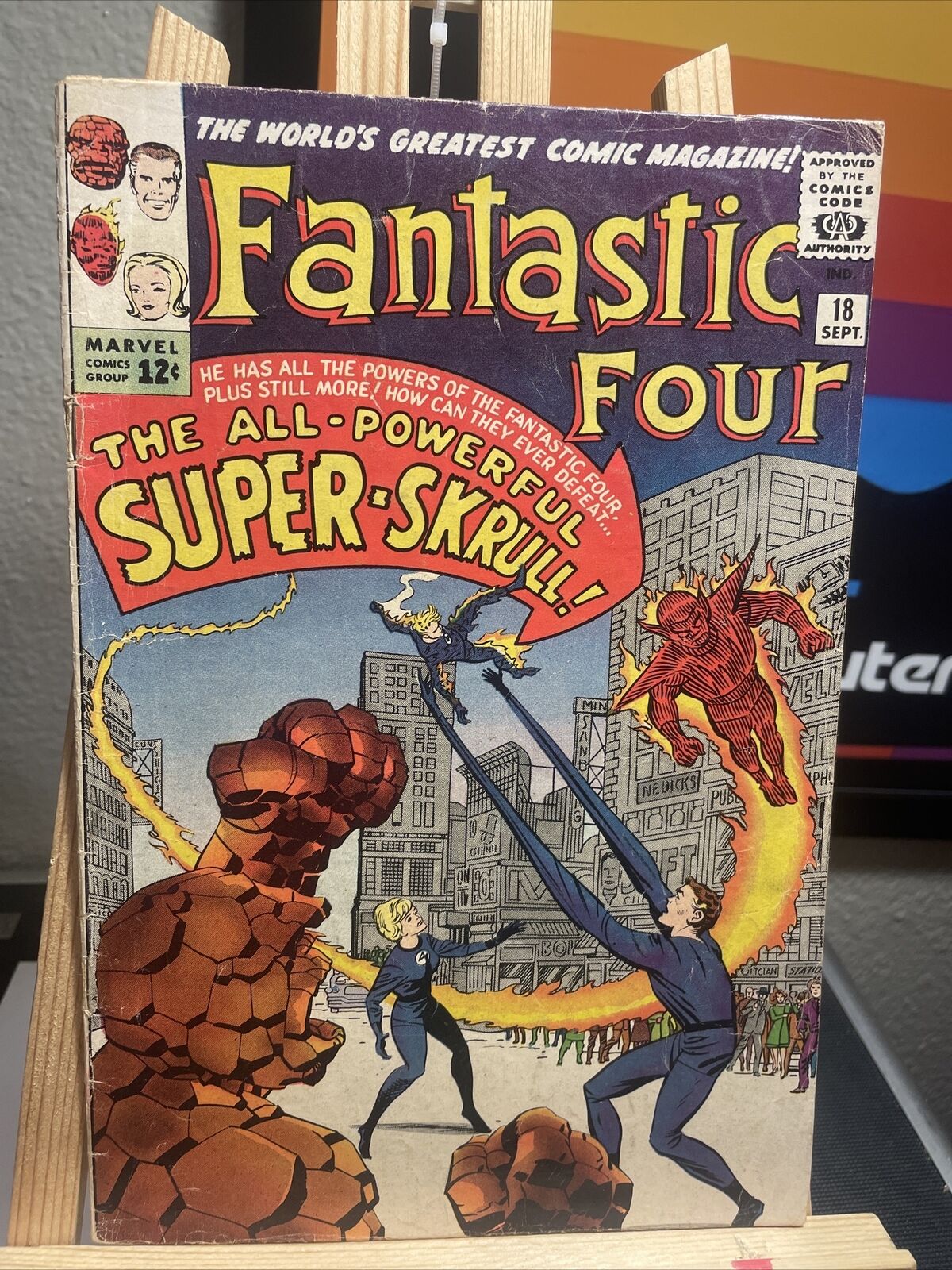 FANTASTIC FOUR #18 1963 1ST APP. & ORIGIN SUPER SKRULL JACK KIRBY Marvel Comics