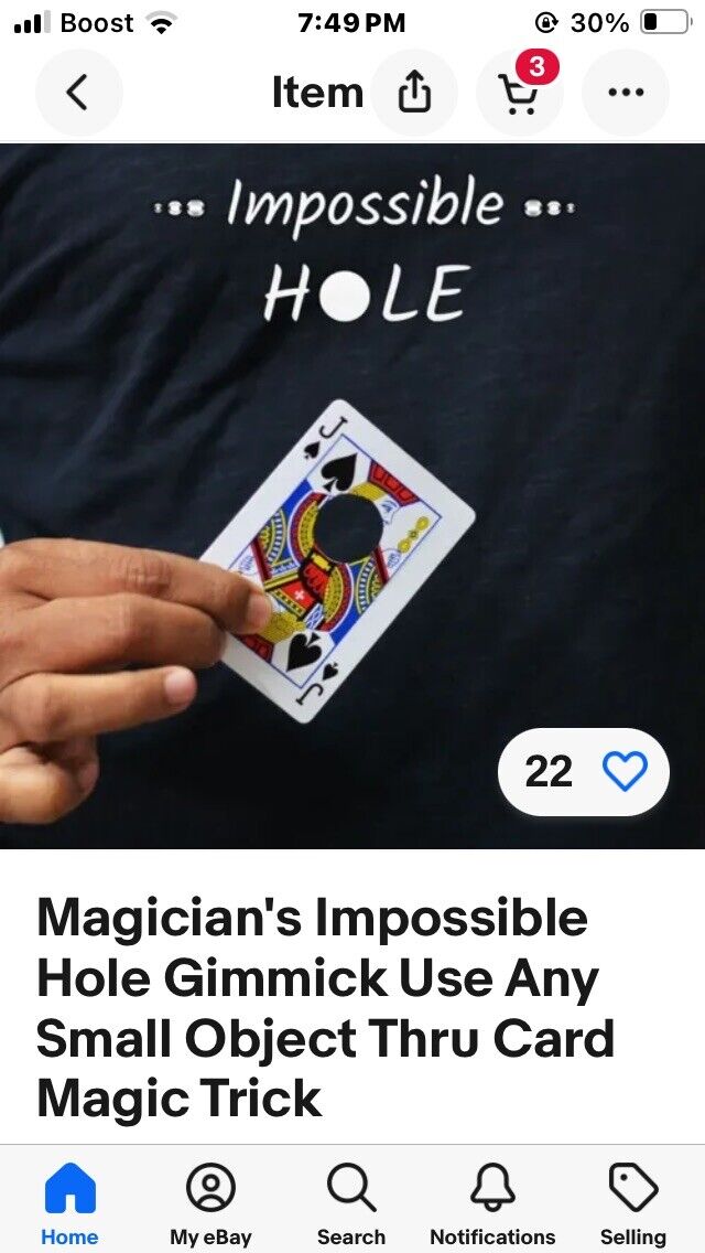 The Amazing Disappearing Hole In The Card Magic Trick
