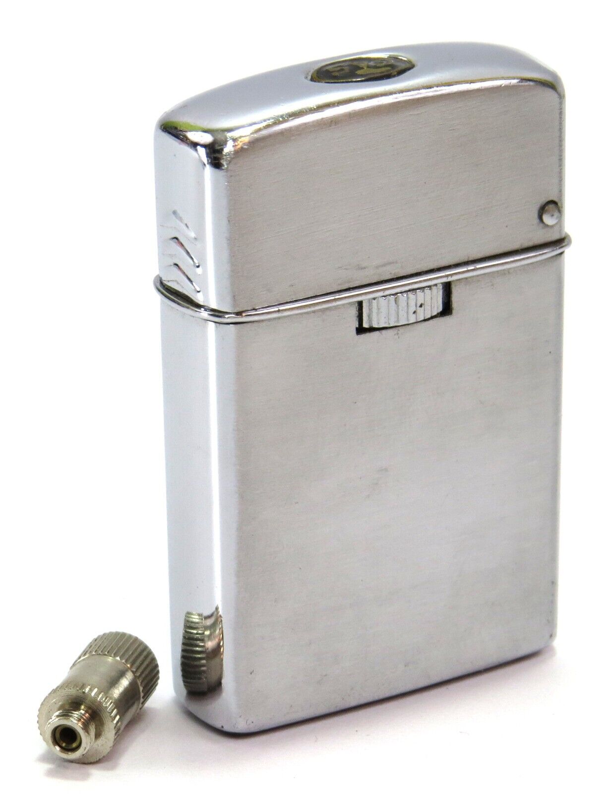 Sarome GAS Japan Vintage Butane Push-Button Cigarette Lighter w/Filler Adapter