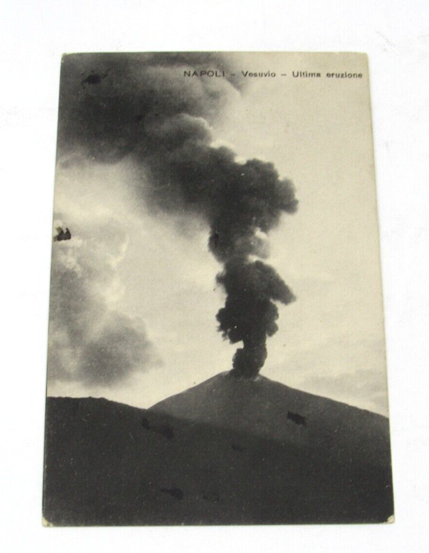 Eruption Of Vesuvius Volcano Napoli Italy c1920 Postcard by Mountain Climber