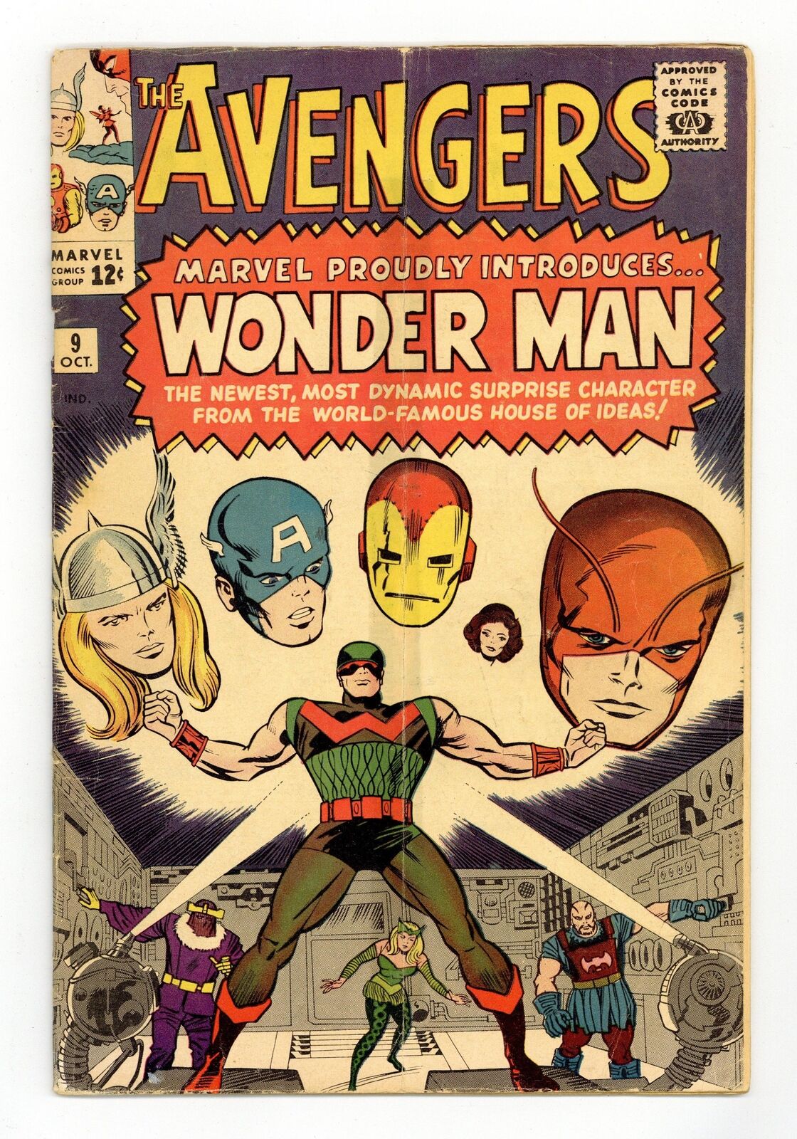 Avengers #9 GD+ 2.5 1964 1st app. Wonder Man