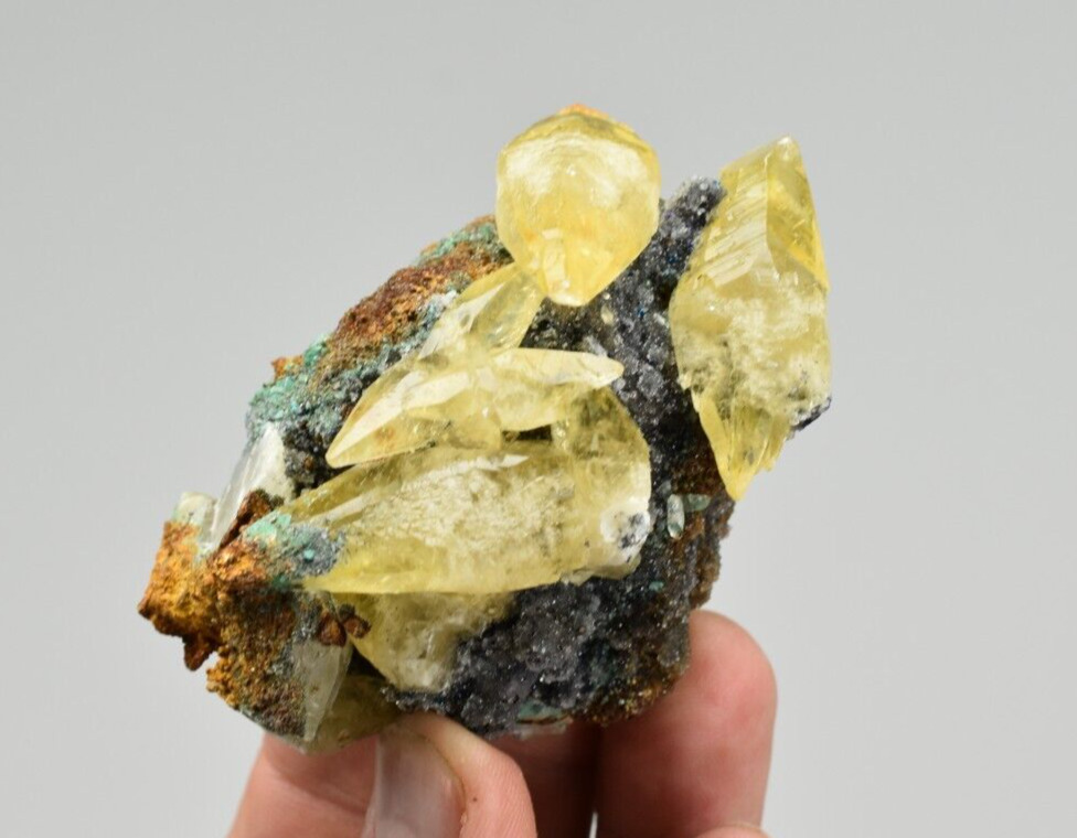 Calcite with Quartz - Casteel Mine, Iron Co., Missouri