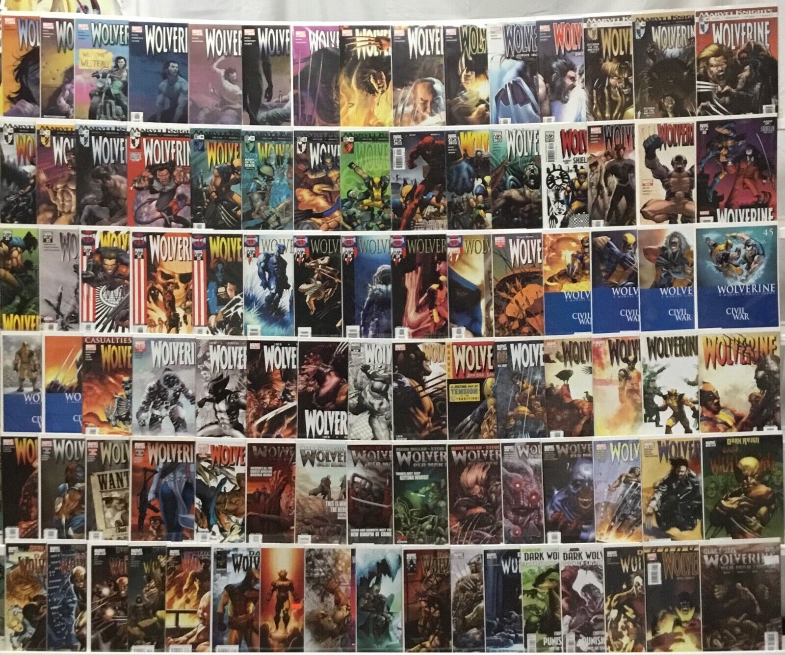 Marvel Comics Wolverine #1-90 Complete Set Plus Annual, Giant-Size VF/NM 2003