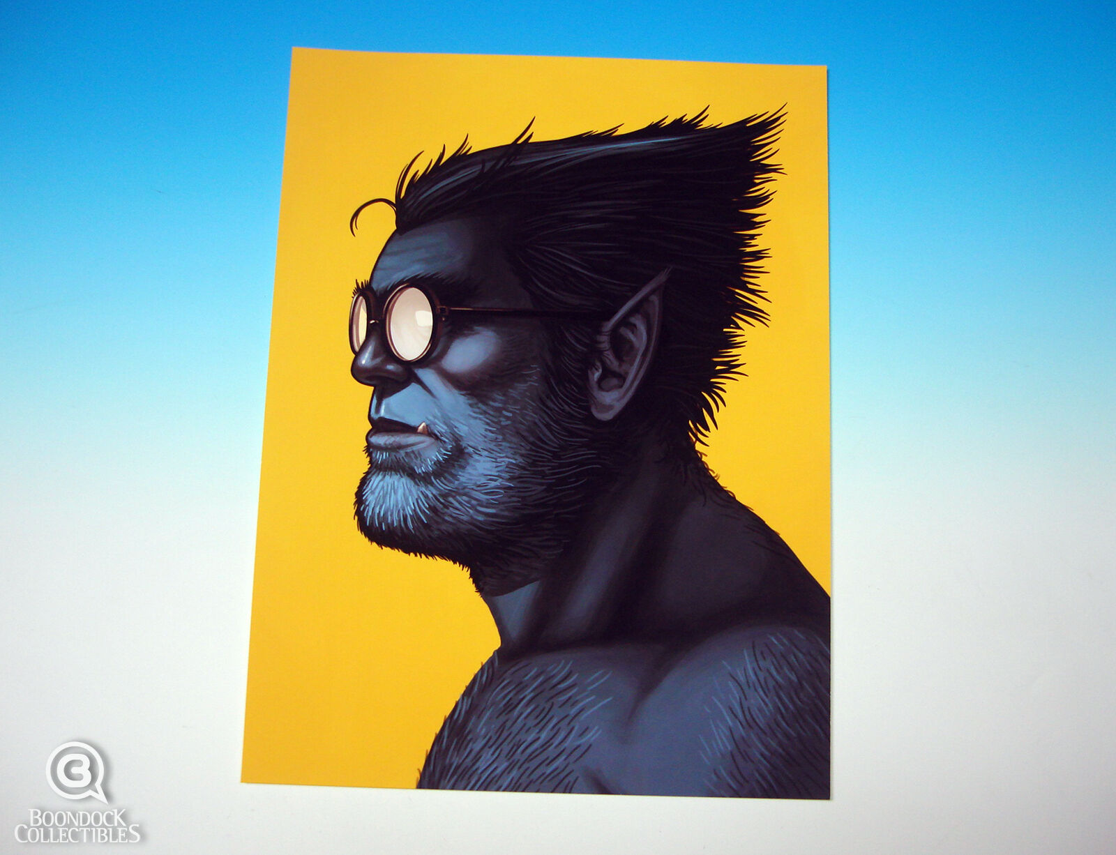 Beast X-Men Mondo Mike Mitchell Portrait Print Marvel Sold Out Rare Proof