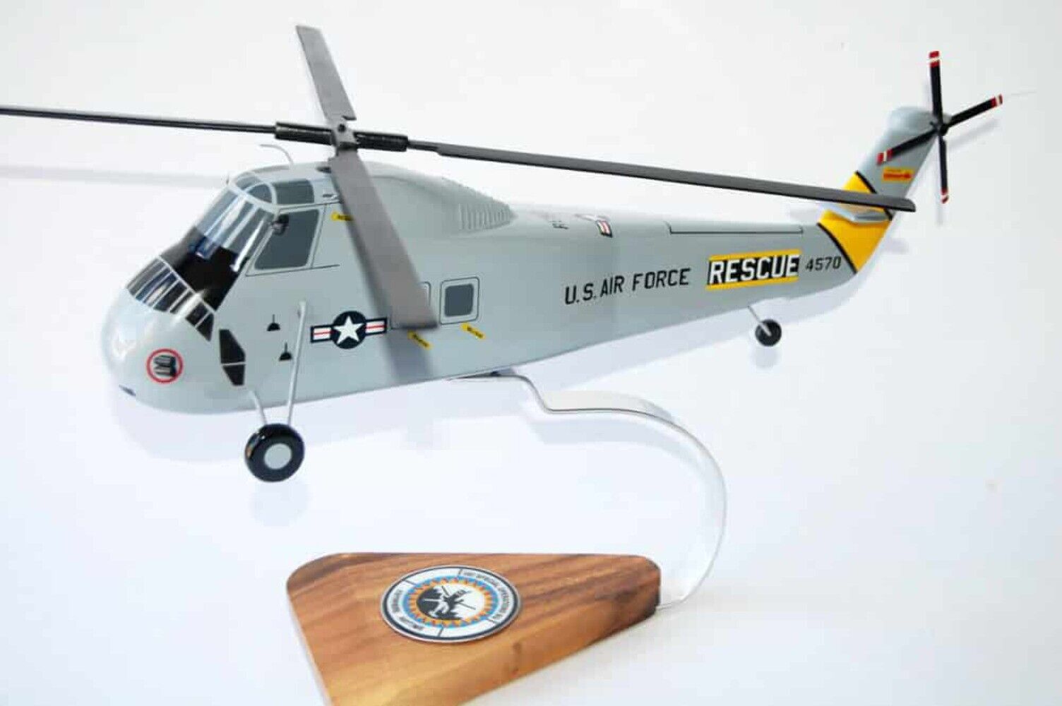 Sikorsky® H-34 302d Special Operations Squadron Model, Mahogany Scale Model