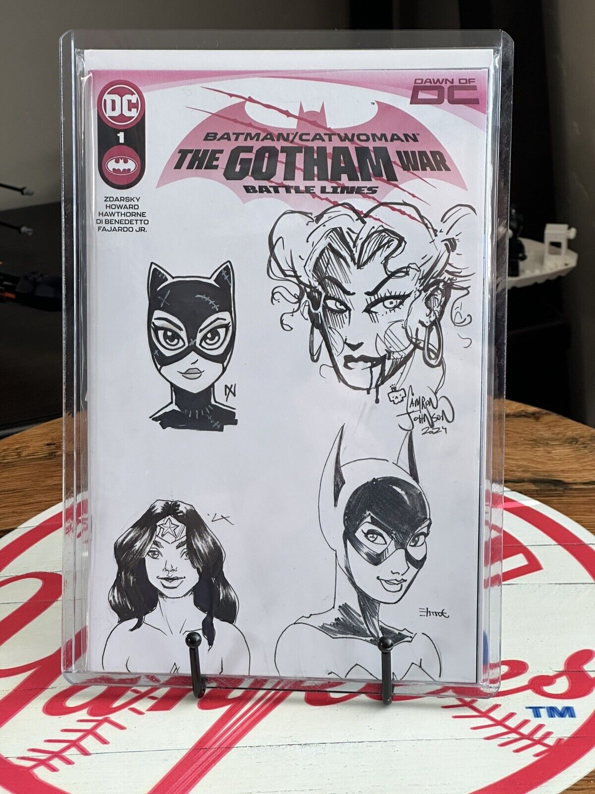 Batman Catwoman The Gotham War Battle Lines #1 4 Sketches From Different Artists