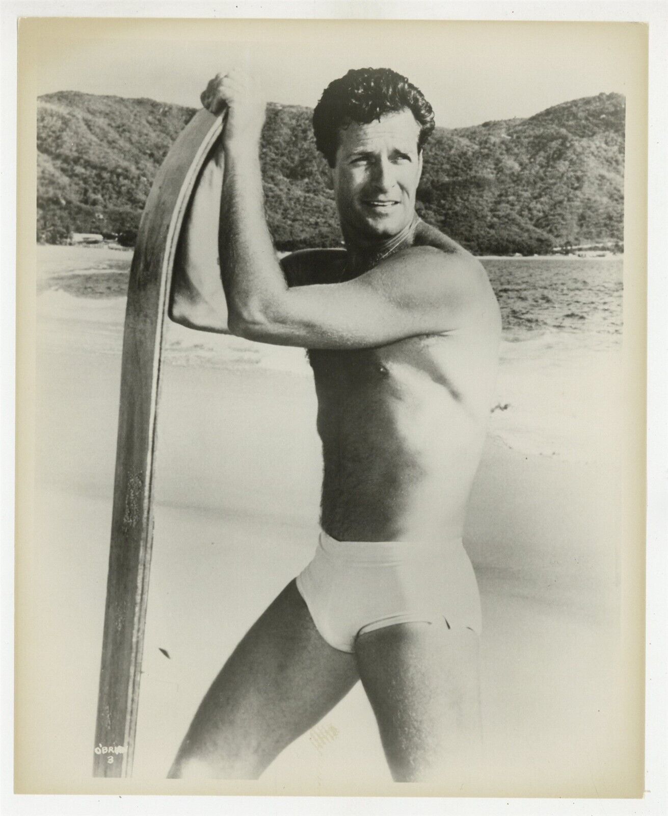 Hugh O\'Brian 1970 Gorgeous Surfer Beefcake Male Physique Hunk Stud Gay 10038
