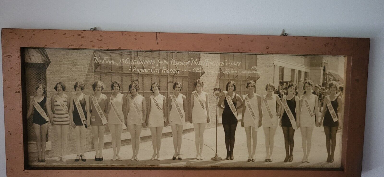 Rare. Fantastic Photo of Finalists for Miss America 1927