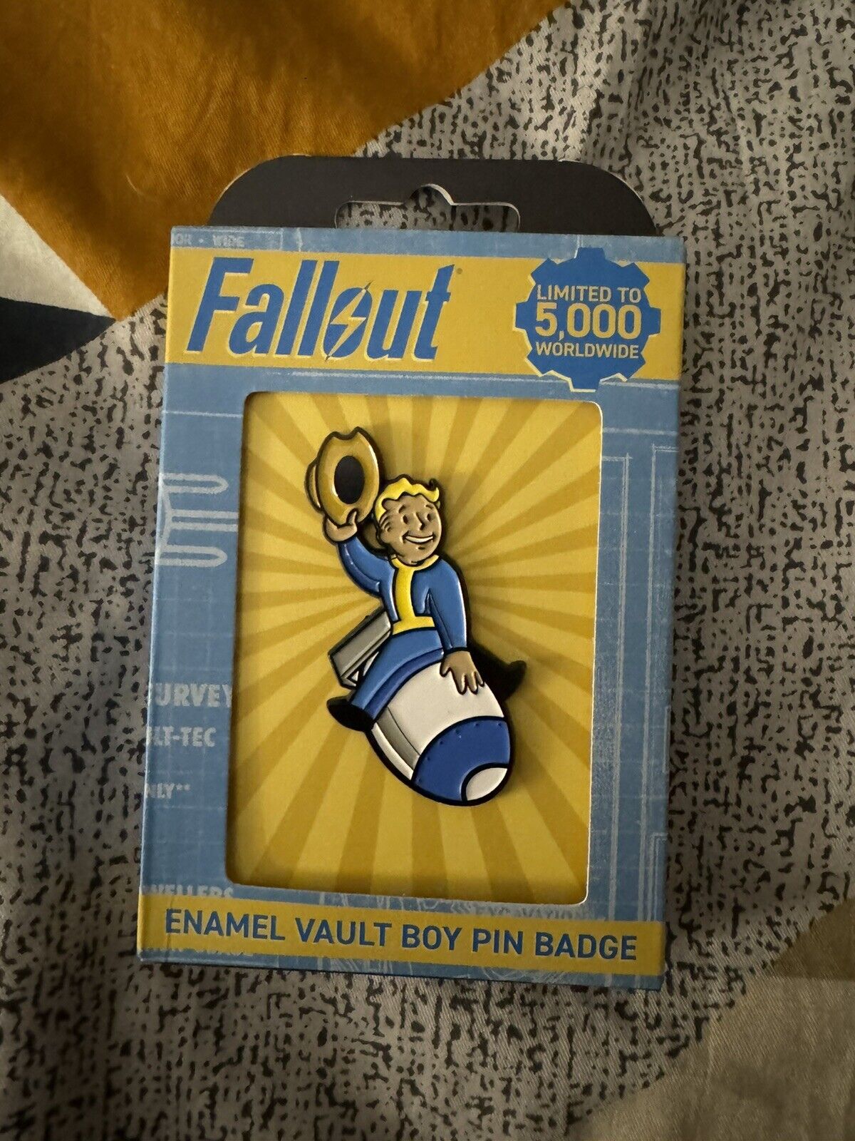 Fallout Vault Boy Enamel Pin Badge Limited Official Bethesda Sold Out NEW