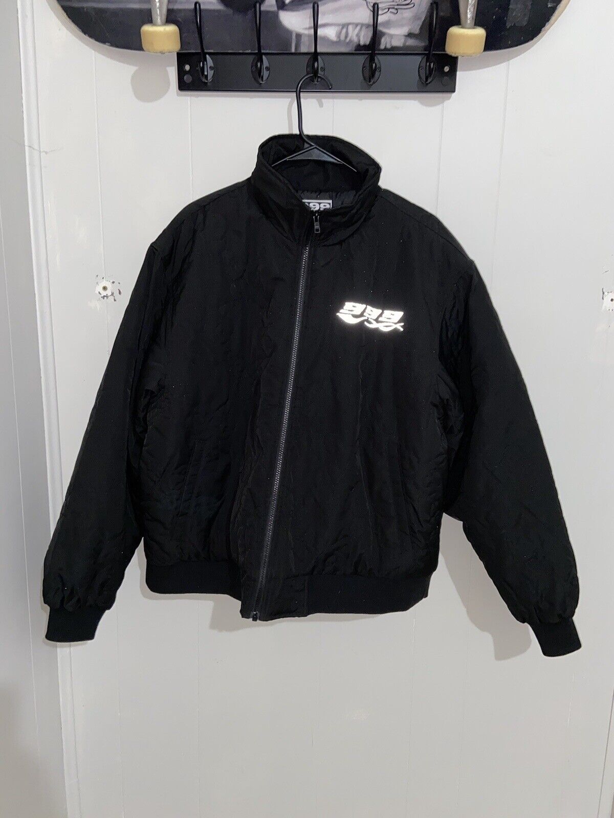 Juice WRLD Custom Black Bomber Jacket Men Size L 999 Life Limited Run