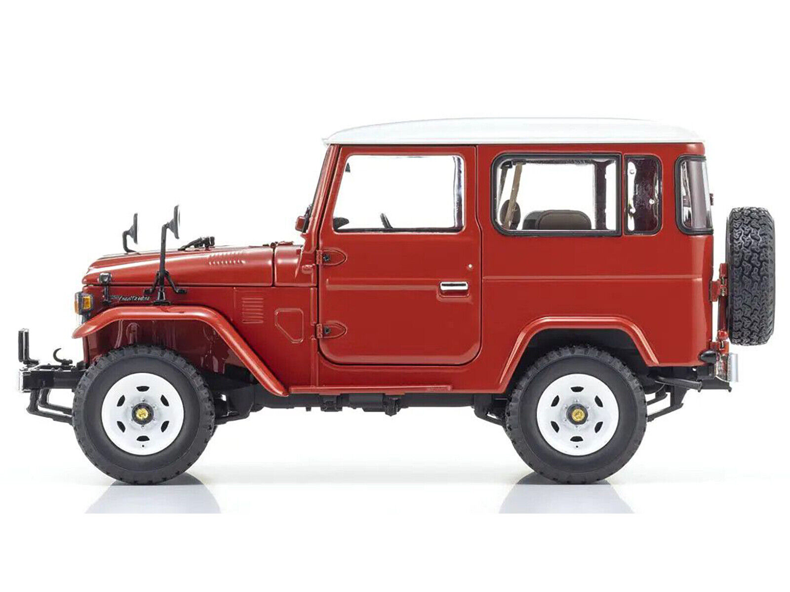 Toyota Land Cruiser 40 Van RHD (Right Hand Drive) Red with White Top 1/18