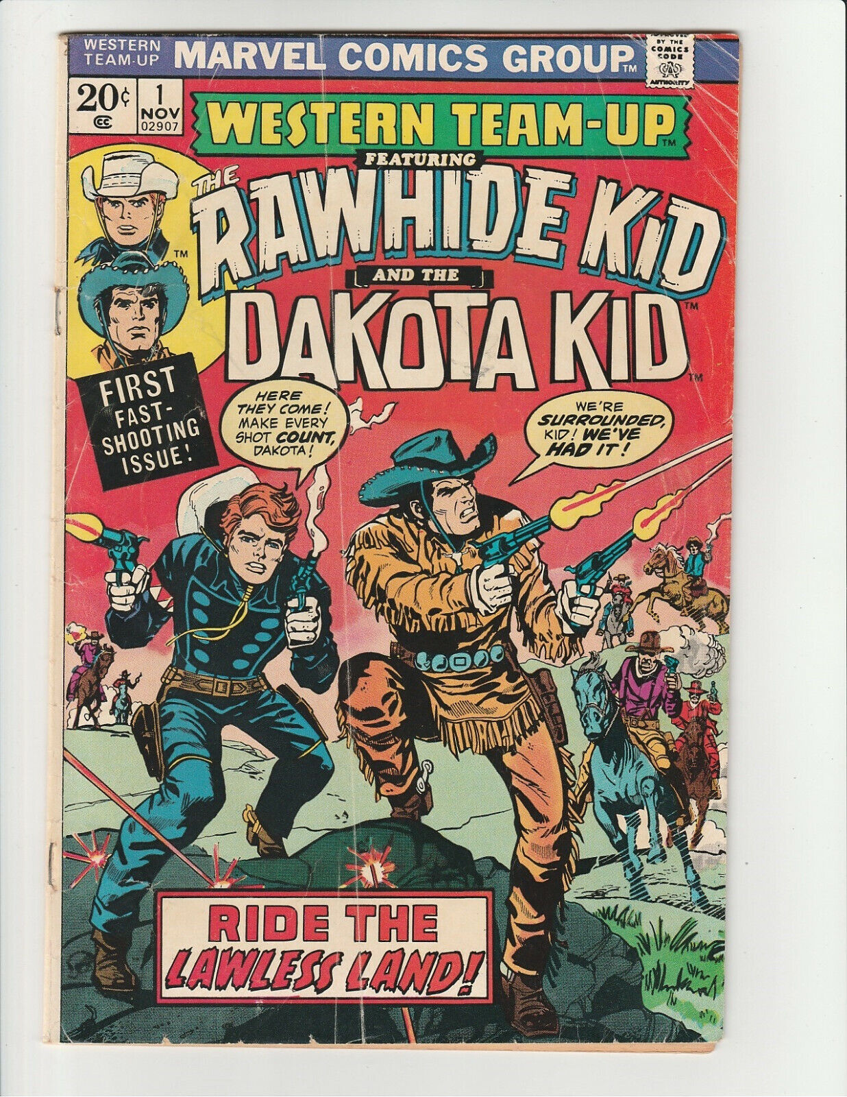 Western Team-Up Rawhide Kid & Dakota Kid #1 Marvel Comic (1973) 4.0 Very-Good VG