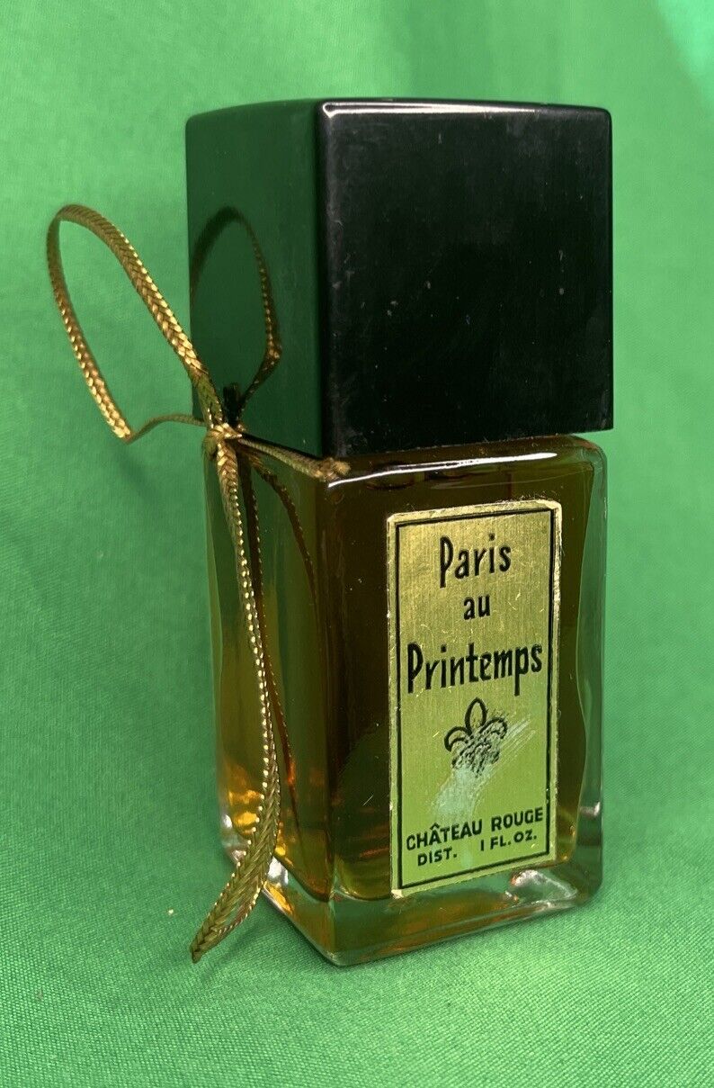 Vintage Original Paris Au Printemps Chateau Rouge Perfume 1940s 1 Oz