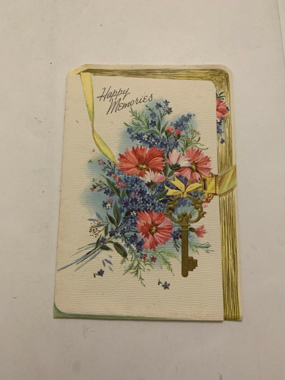 Vintage 1940's Happy Memories Greeting Card
