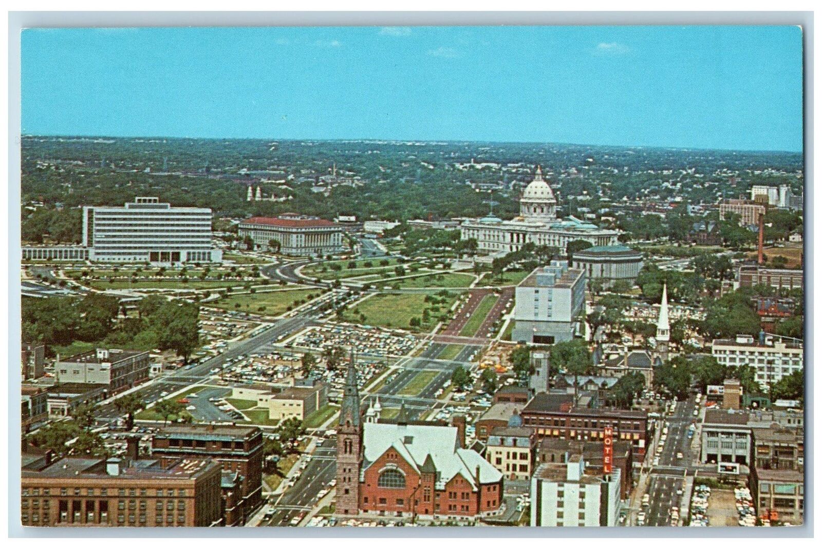 c1950's Birds Eye View Of Minnesota's State Capitol St. Paul Minnesota Postcard